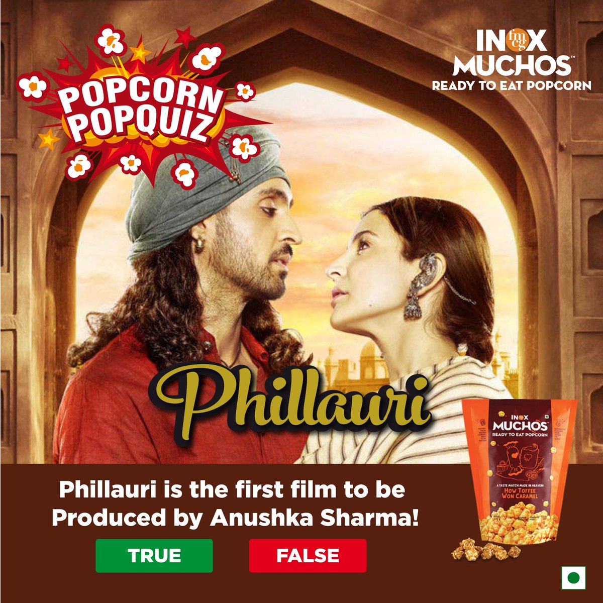 mymuchos's tweet photo. Movie buffs, can you crack the puzzle?
Quote this with the right answer for a delicious surprise from #InoxMuchos
#Phillauri #contest #RT https://t.co/USDSUQw9Xa