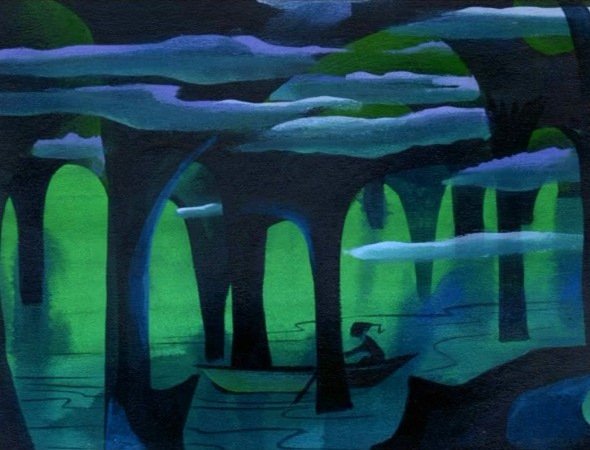 ronniedelcarmen's tweet photo. Mary Blair. Visual development art for Peter Pan (1953) #Animation #Disney https://t.co/afvCwga782