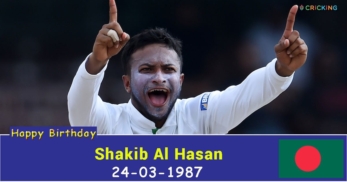 Happy Birthday Shakib Al Hasan. The Bangladesh cricketer turns 30 today. 