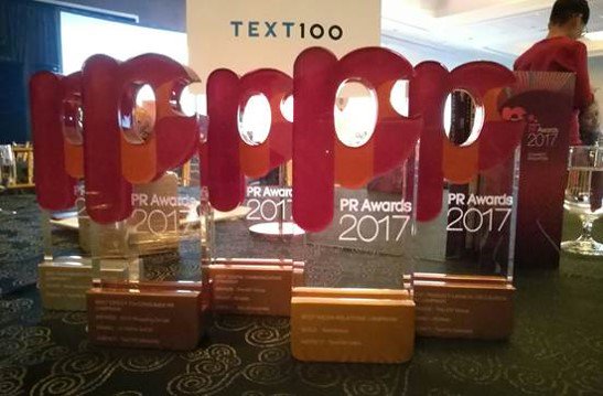 Archetype_IN's tweet photo. Itโs raining Gold at @Text100India Congrats #TeamIndus for winning Best Media Relations Campaign at Marketing PR Awards. We are #Overthemoon https://t.co/DP7H7TRFdx
