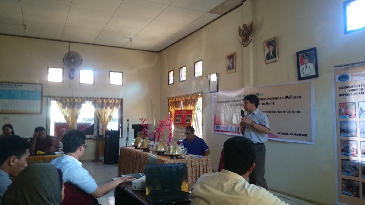 Saat ini RIT Burung Indonesia Program Wallacea sdg menggelar lokakarya capaian dan pembelajaran mitra di Area Prioritas Danau Malili.