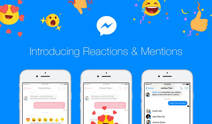 OMGOptimal's tweet photo. #OMGOnline #BreakingNews #Facebook #groupconversations Facebook Rolls Out Reactions And Mentions On Messenger: Just… https://t.co/os4kgbeaLm https://t.co/83L5OlDKTB