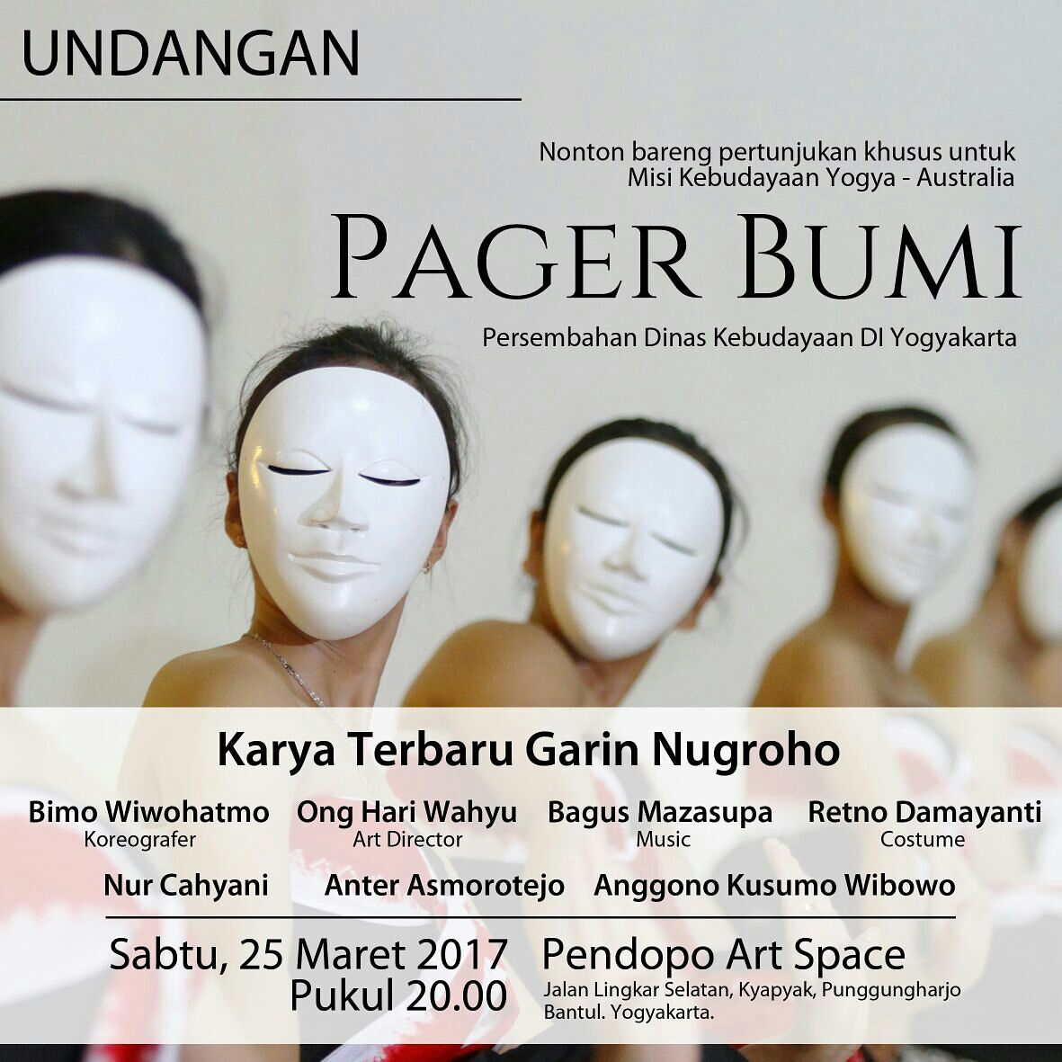 Yang di jogja silahkan datang dan menonton...