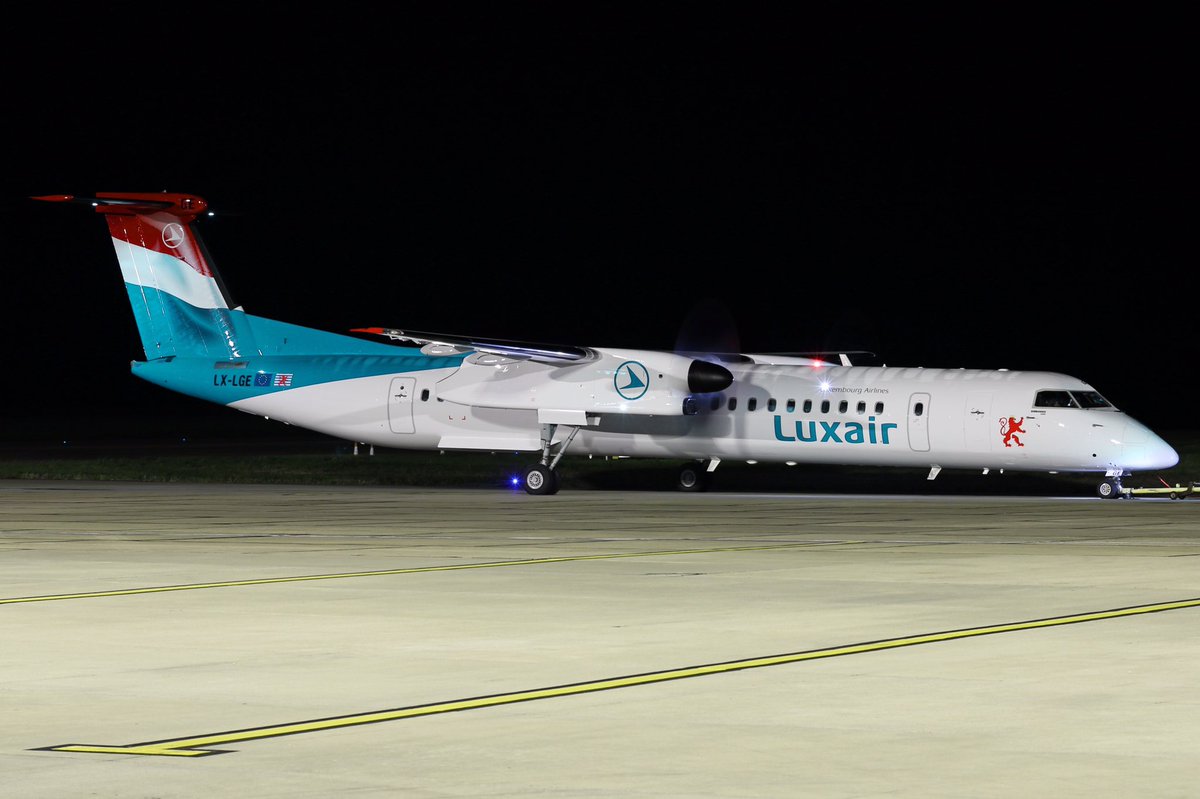 AirLivery's tweet photo. #dash8q400 repaint for @LuxairAirlines completed @AirLivery Norwich, UK facility. #aircraft #repaint #luxair https://t.co/ARD3HTvYGB