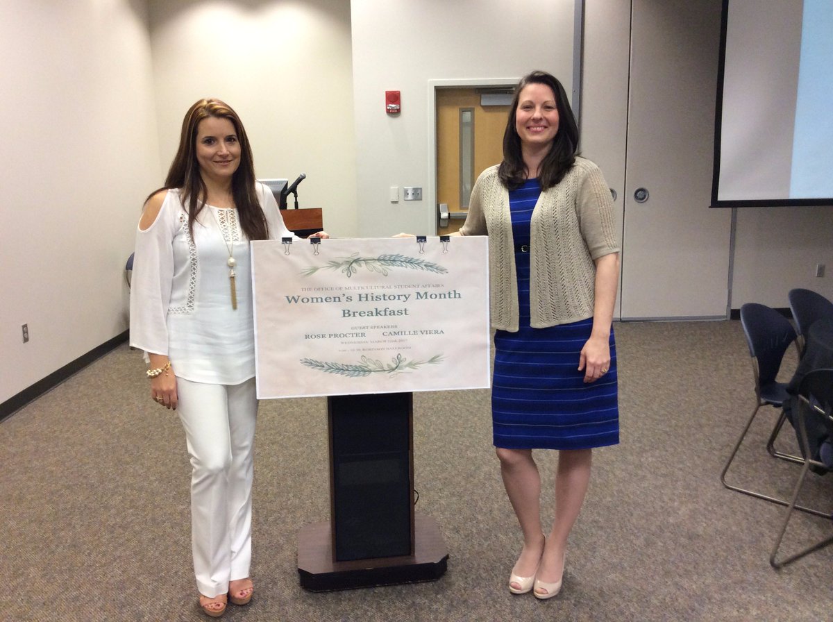 MSA_UNG's tweet photo. Our speakers from the MSA's Women's History Month Breakfast: Camille Viera-Hewell (left), and Rose Procter (right). Wonderful speakers! https://t.co/iO3aBvPpWi