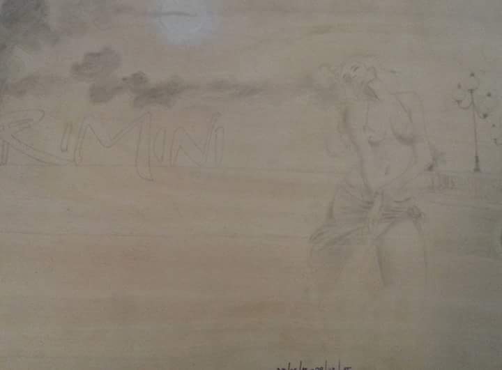 LSondrio's tweet image. "LA BAGNANTE AL CHIARO DI LUNA
IN RIVA AL MARE"
(~&amp;gt; su tavola)