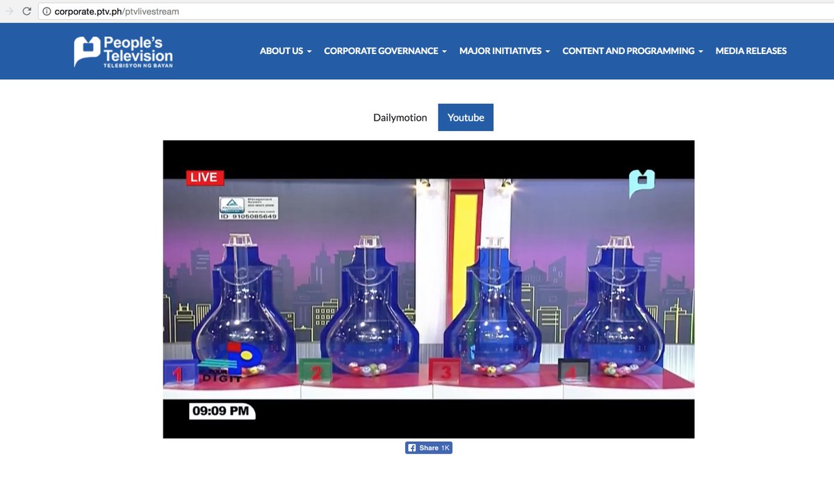 ptv lotto live