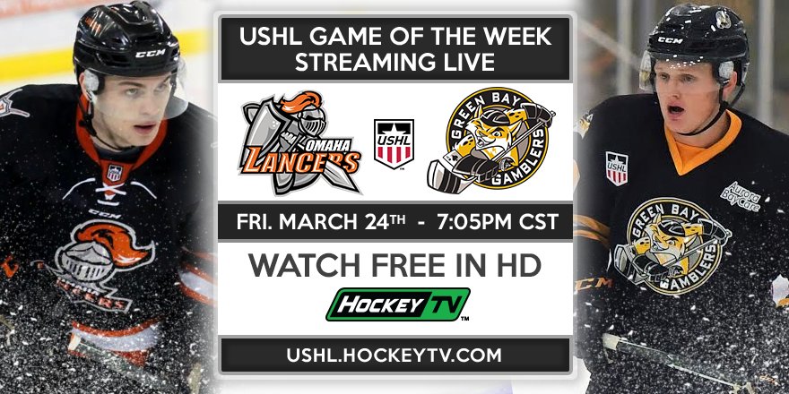 USHL's tweet photo. Watch Casey Mittelstadt and the red hot Gamblers host the Omaha Lancers FREE in HD, tonight at 7:05 pm (CST)
https://t.co/yWH8KZxVk8 https://t.co/ZARlY2AjA5