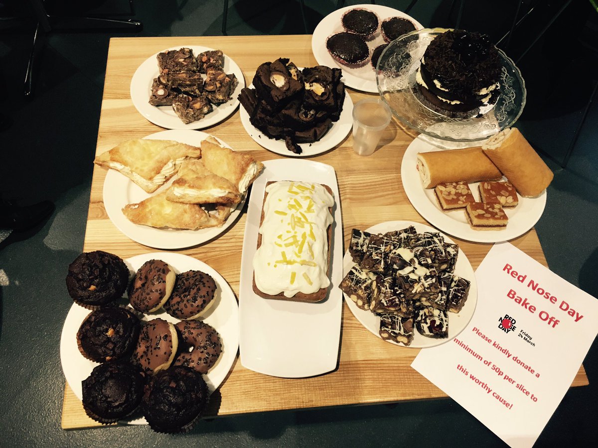 Our local greats have been busy baking cakes for our bake sale raising money for Comic Relief #LocalGreats #comicrelief #MetHotelLeeds