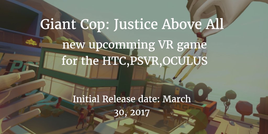 VR_Mates's tweet photo. looks verry cool cant wait for this one!😎
#HTCvive #PSVR #OculusRift #VR #March30 #OtherOceanInteractive #Giant #Cop https://t.co/bG0JH1ynwX https://t.co/DDUCD9gpIt