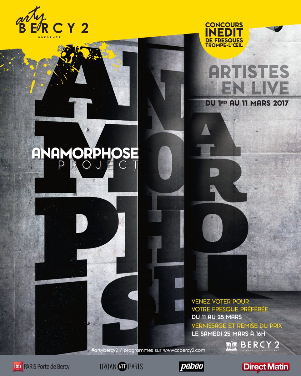 sebtwix's tweet photo. Demain c'est le grand jour pour le concours #AnamorphoseProject à @bercy2 ! Venez nombreux! Hâte de rencontrer les autres membres du jury! https://t.co/YBDdapMo9C