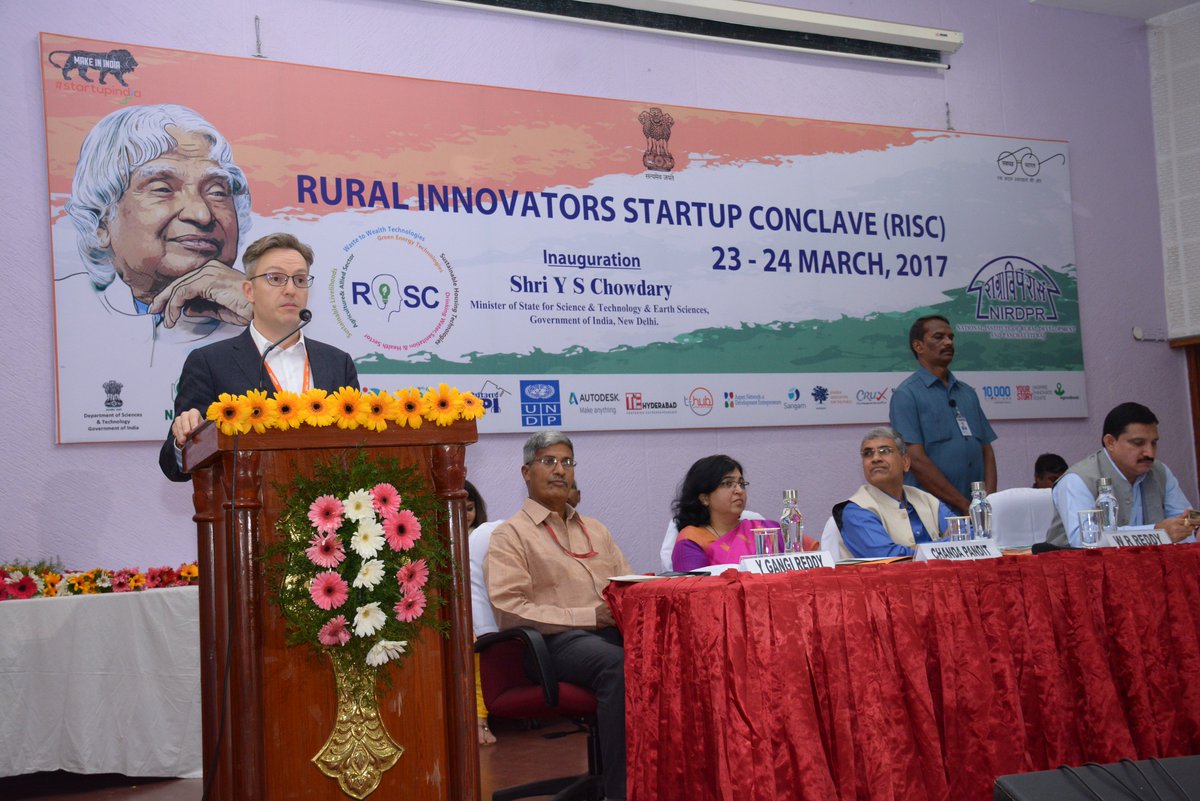 Mr. Jake Layes addressing the conclave. #RISC2017 #NIRD