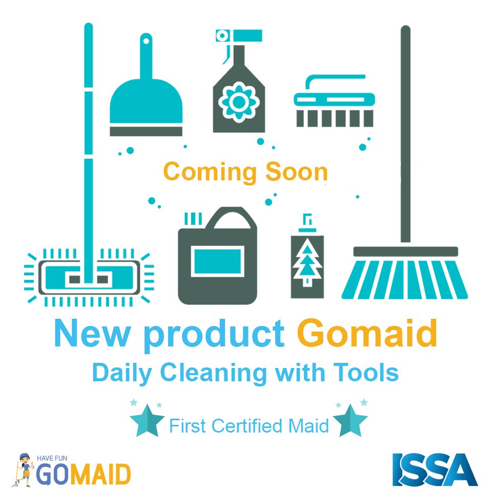 gomaid_id's tweet photo. Gomaid akan segera hadir dgn lyanan trbaru "Gomaid with Tools" dengan menggunakan alat kebersihan yg berkualitas dan sudah terstandarisasi. https://t.co/xlqVYZWIrW