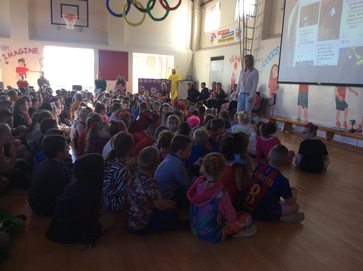 SMemorial's tweet photo. @rednoseday Children at Stephenson all dressed up or down, wearing red, or wearing a red nose! #RedNoseDay #rednoseday #rednoseday2017 https://t.co/90zpEDrtcQ