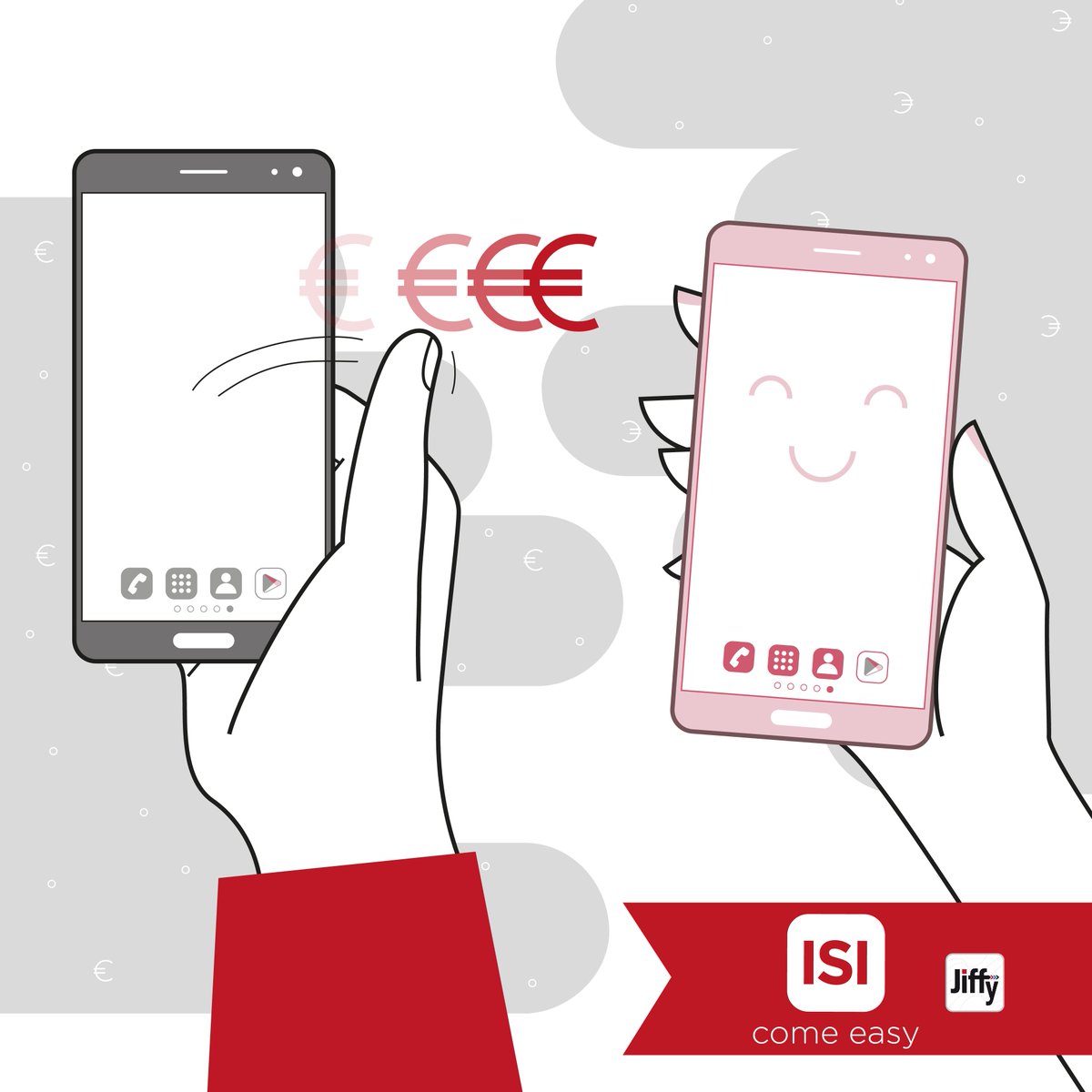 IsiSparkasse's tweet photo. Con l’app ISI-mobile puoi trasferire denaro da un telefono all'altro. Scaricala e scopri com'è easy: https://t.co/7TDlrxg1vb #mobilepayment https://t.co/cJff6N88rx