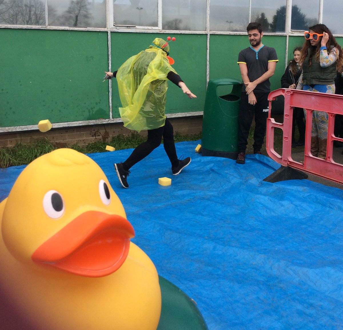 Staff Duck Shoot!  All in aid of Comic Relief. So much fun and lots of money raised #rednoseday