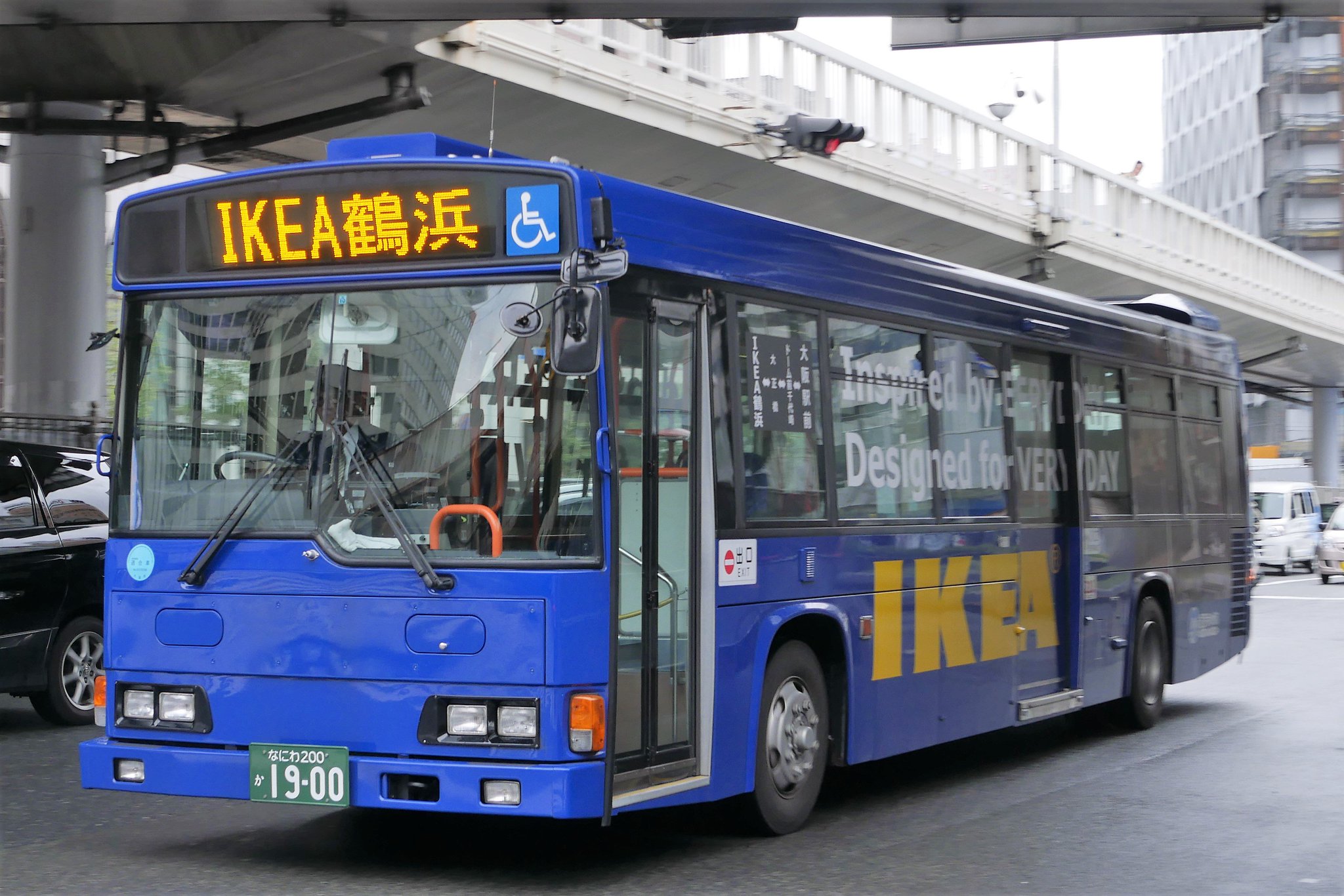 くるにん 03 23 大阪シティバス Ikea鶴浜ー大正express 91 1900 1901 55 大阪シティに7両いる都営中古のh代hr うち4両はikeaのシャトルバスとして稼働しています 側面窓がrpされているもの