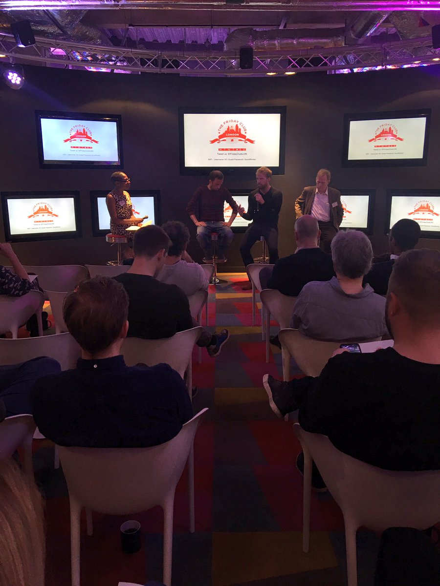 Our panel of AR experts London Futurist David Wood, Cyborg Nest CEO Liviu Babitz and Innovation Director of We Are Social Tom Ollerton...