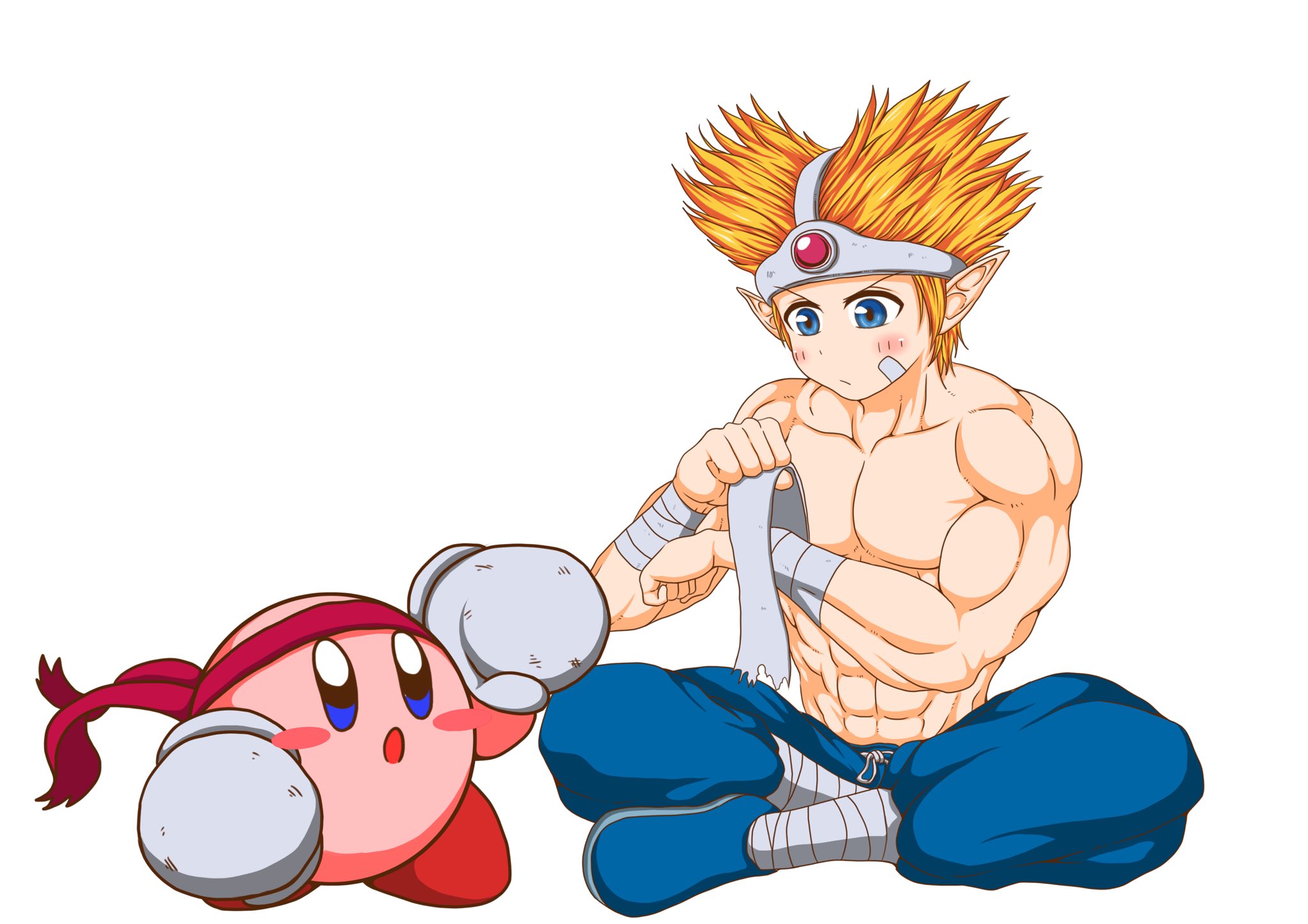 腐豆 Tren Twitter ナックルジョー擬人化とカービィ