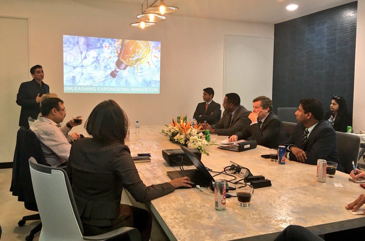 JohnTory's tweet photo. Met with Androitent this afternoon to hear about how they are helping startups in India grow and how they can work with Toronto startups. https://t.co/9FSOSVTLHp