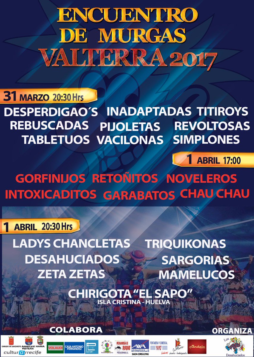 Resultado de imagen de encuentro murgas valterra 2017