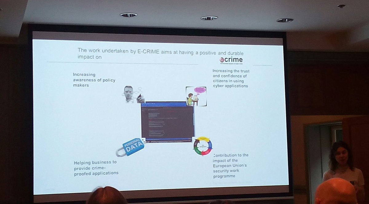 R_E_Rodrigues's tweet image. @ECrimeproject @Trilateral_UK @MonicaLagazio highlights achievements of the project. #policy #industryguidelines #training #risktools
