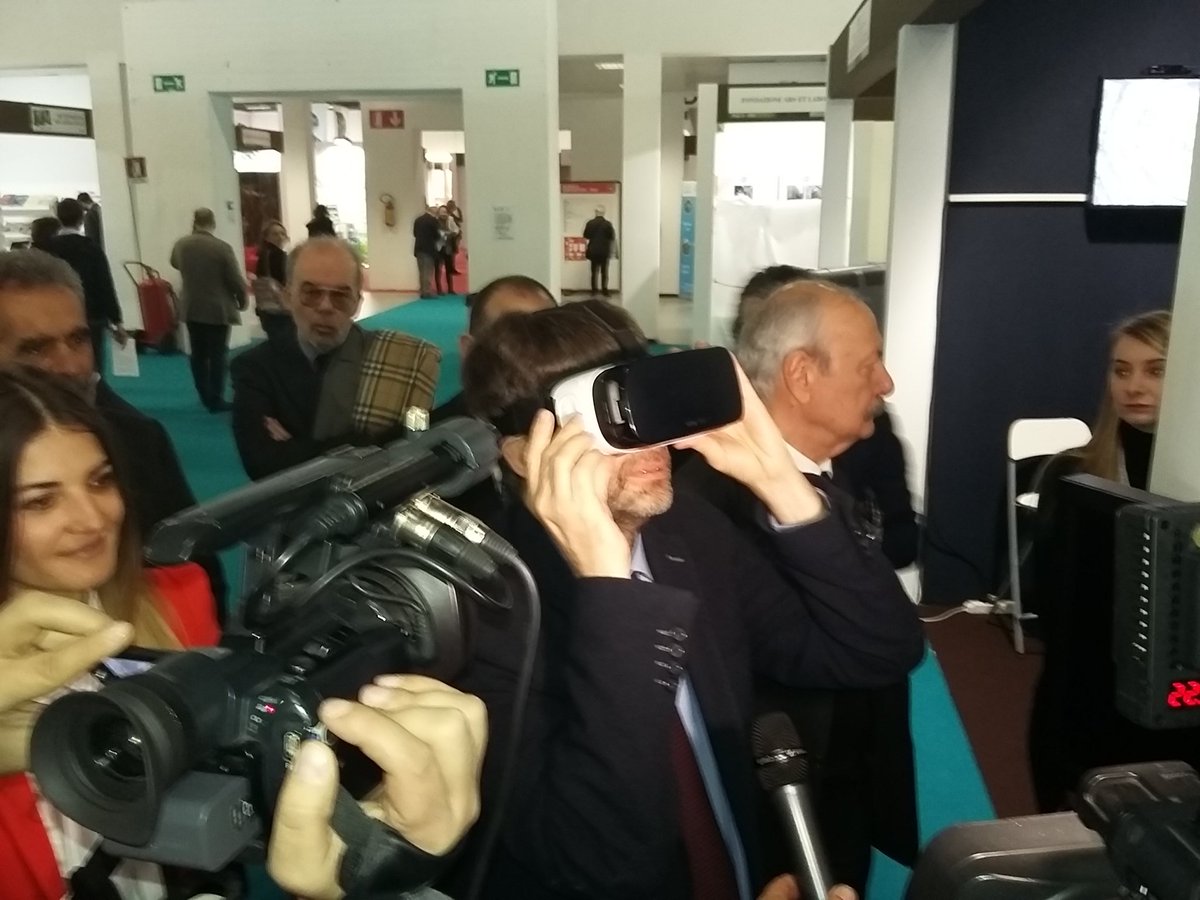 Salone di Ferrara con il Min. Franceschini, realtà aumentata applicata ai beni culturali