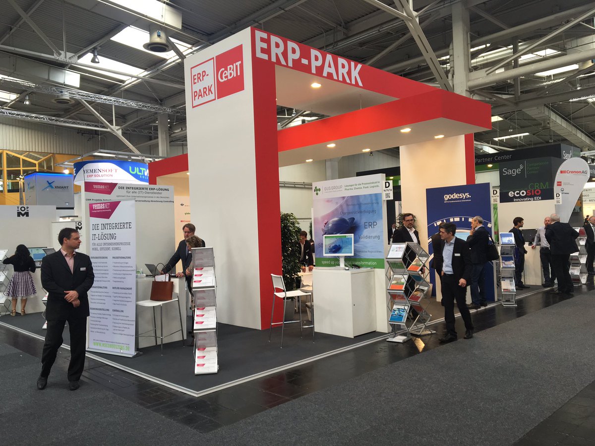 Der letzte Tag auf der #cebit17 im ERP-Park ist angebrochen. @CrononAG <a href="/ecosioHQ/">Philipp @ ecosio</a> <a href="/godesys/">godesys ERP</a> @gusgroup @AltaViaConsultg <a href="/GlobalerpGmbh/">Globalerp</a>