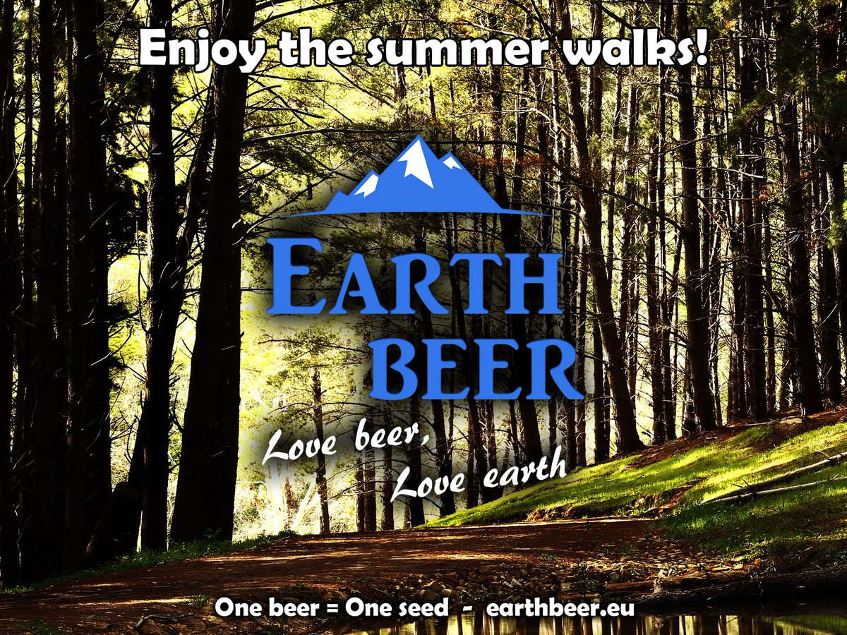 EarthBeers's tweet photo. Enjoy those nice summer walks! Every beer you drink contributes to a healthier Earth! #onebeeroneseed https://t.co/qJZDxDIDiQ