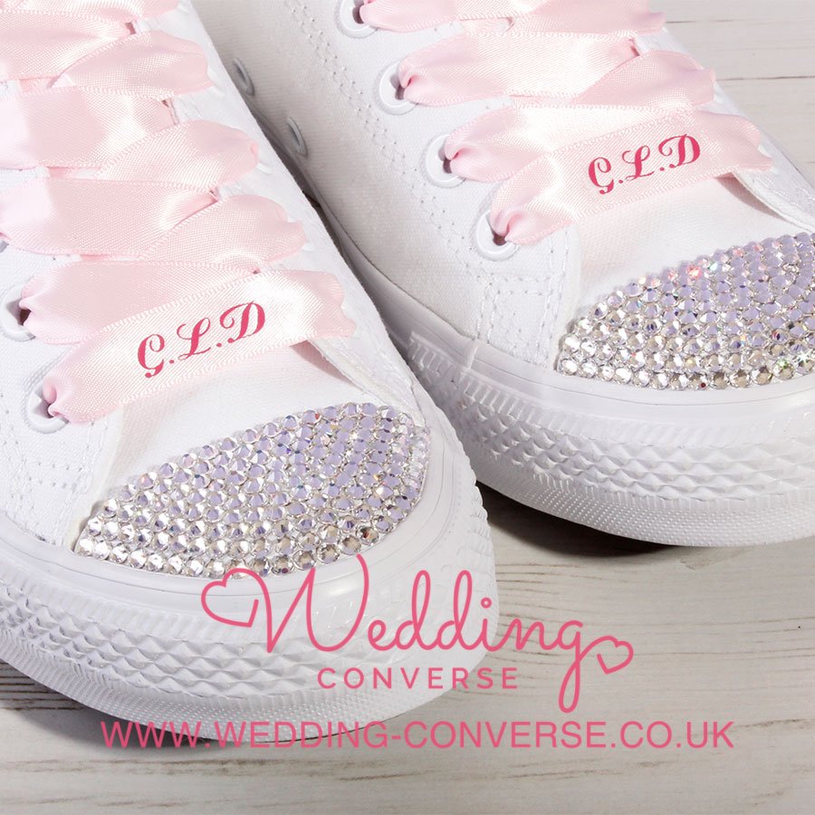 WeddingConverse's tweet photo. Pink Bride Converse #brideconverse #weddingconverse #customconverse #bride #wedding #weddingtrainers #converseallstar #converse https://t.co/w3BRegPcMo