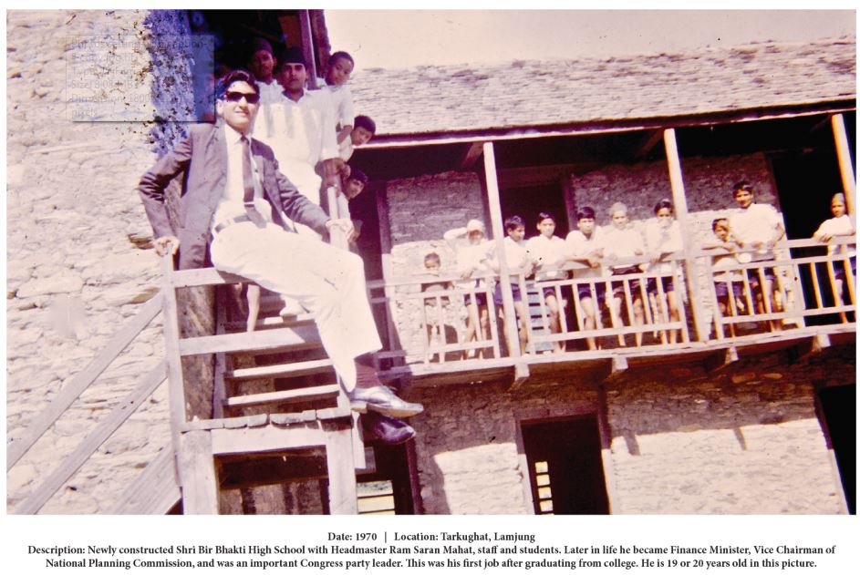 U.S. Embassy Nepal (@usembassynepal) on Twitter photo Former Minister <a href="/ramsmahat/">Dr Ram Sharan Mahat</a> smiles at his own image from 1970 when he was a Headmaster in Lamjung, taken by @Peacecorps volunteer. #USNP70 Former Minister <a href="/ramsmahat/">Dr Ram Sharan Mahat</a> smiles at his own image from 1970 when he was a Headmaster in Lamjung, taken by @Peacecorps volunteer. #USNP70