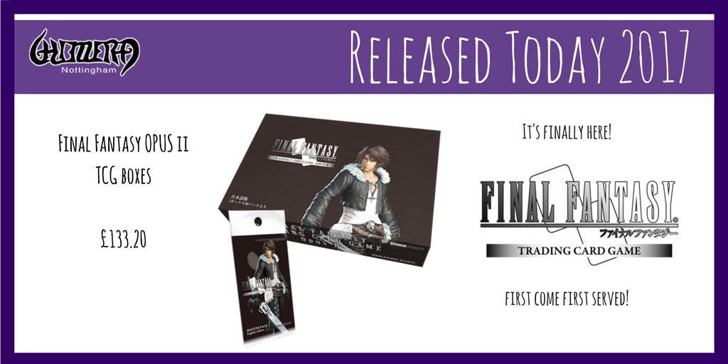 ChimeraNotts's tweet photo. Out Today!
#FinalFantasy #SquareEnix #OpusII #Boosters https://t.co/NhTWpoEfyL