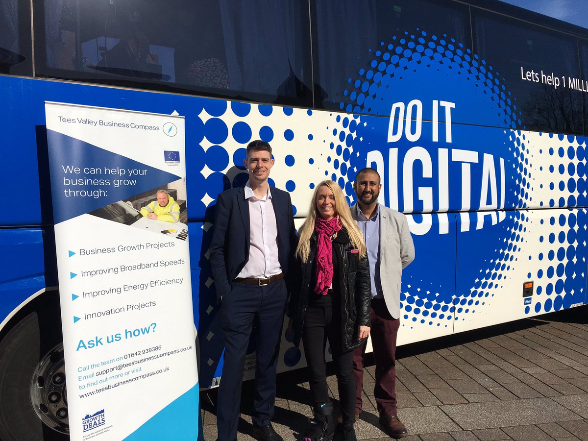 Meet @TVBCGemma @TVBCShak &amp; <a href="/TVBCDavid/">David Dixon</a> on the <a href="/DoItDigitalUK/">DoItDigitalUK</a> bus #TVBCDoitDigital