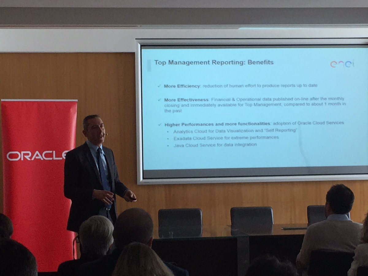 RizzardiElena's tweet image. Il viaggio di @EnelGroup verso il #Cloud Oracle: &quot;Siamo passati da oltre un mese ad avere il reporting in real-time&quot; #RoadToBigData