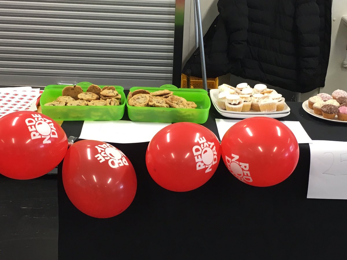 GloriaGoldLDE's tweet photo. All ready for our #RedNoseDay bake sale @LdeutcC https://t.co/MaH31vF6YL