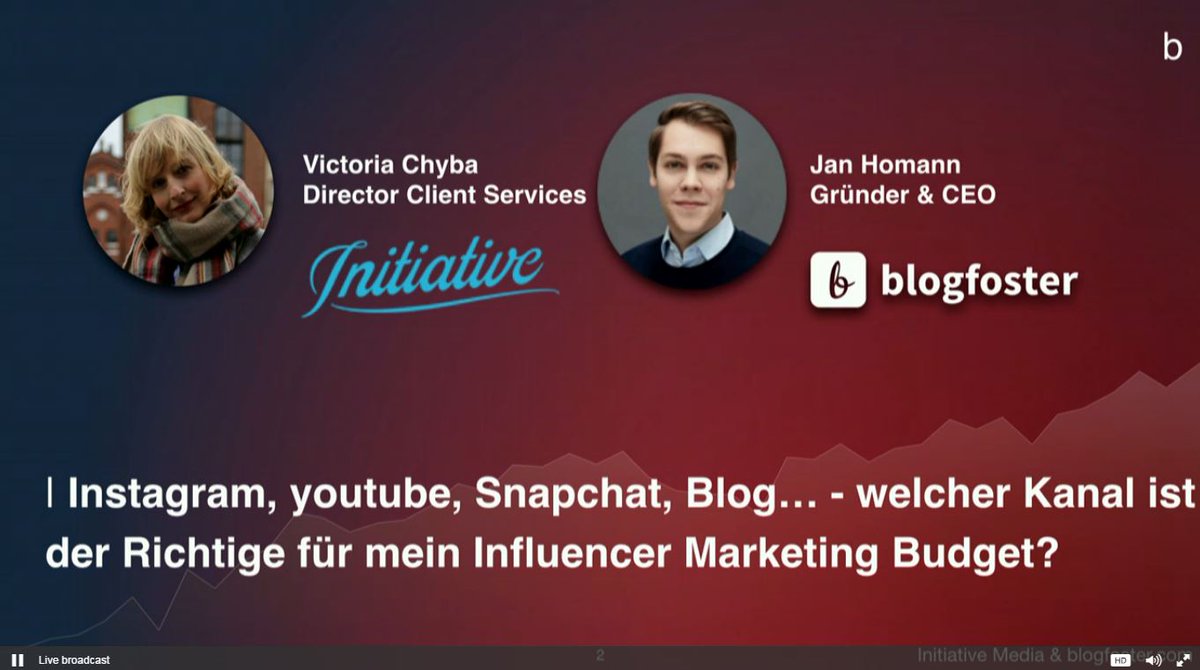 schaub_d's tweet photo. 🎥 LIVE #rtb17: #Instagram #Facebook #Snapchat #Blog - richtiges Format für mein #InfluencerMarketing Budet? https://t.co/nshsexIkEE @cebit https://t.co/2jMTnJGyyd