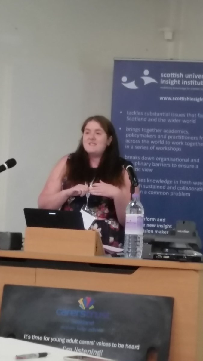 TraceyHWU's tweet photo. So proud of our student ambassador Mairi talking at the Carers Trust conference #ttbh @stiruni https://t.co/KbxjKJtvtt