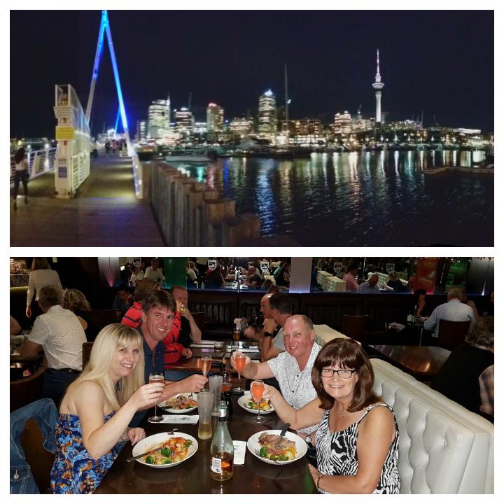 Last night in #Aukland out for meal and drinks with <a href="/maggieh838/">Maggie Harrison</a>, Cliff and Sarah #newzealandholiday