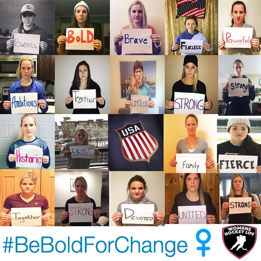 USA Women's Hockey Team #BeBoldForChange