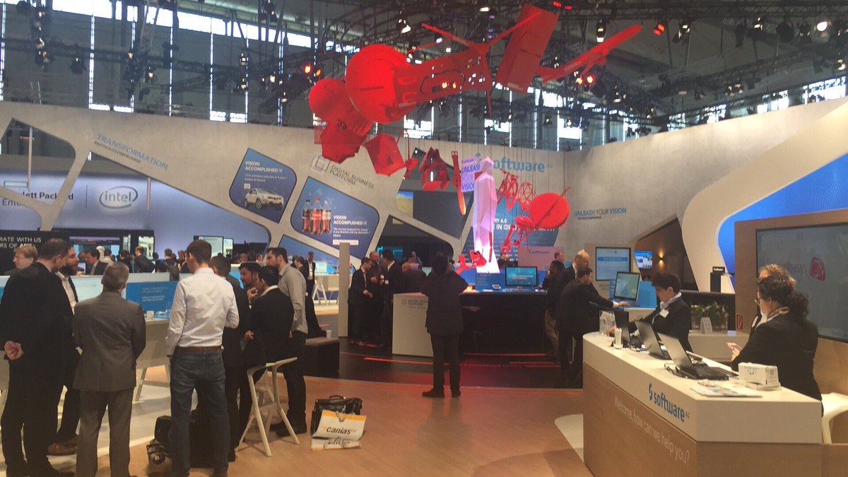 Great <a href="/SoftwareAG/">Software AG</a> booth! And great new features in #ARIS10 and #Alfabet10. Als great news coming up from our site soon!