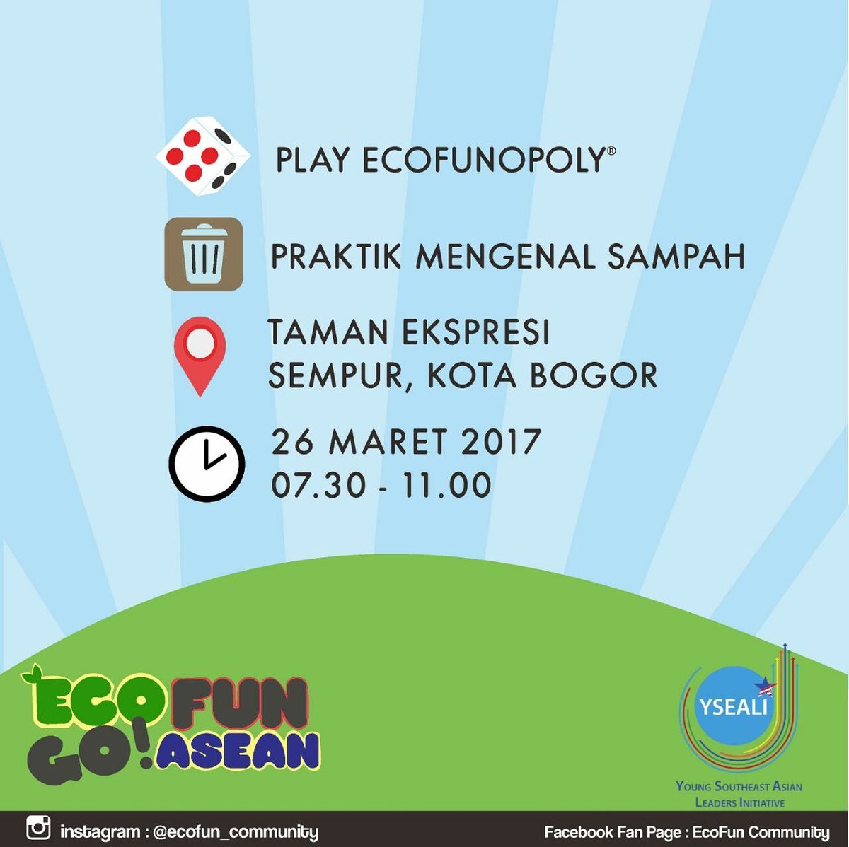ecofuncommunity's tweet photo. Our upcoming event,
Let's join, we want to do Fun Practice about Waste Sorting,
More info please just read our poster ya... https://t.co/iKUQeDPsJh