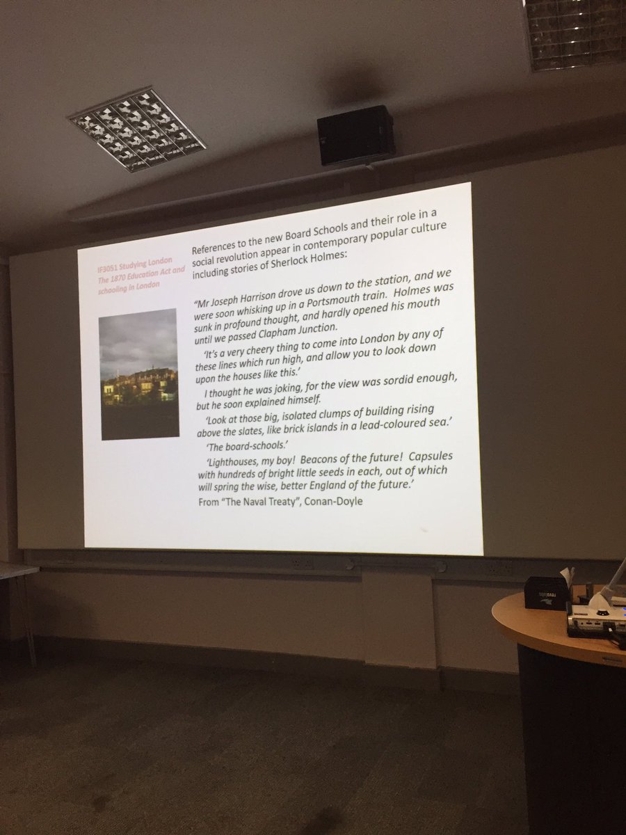 lady_camy's tweet photo. @StudyingLondon Sherlock Holmes has the last word. #lecture #educatiostudies https://t.co/PtRgZ2FqBP