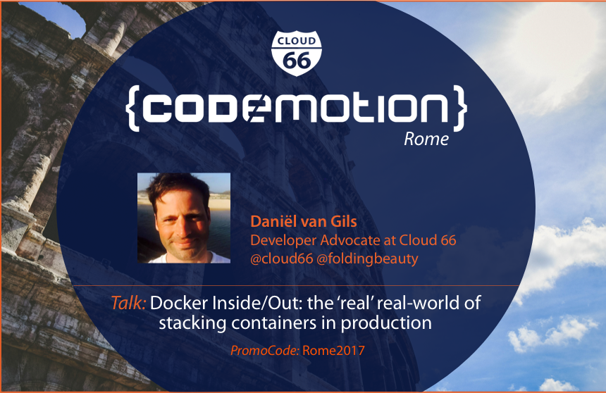 cloud66's tweet photo. Catch up with @foldingbeauty at @CodemotionIT Rome!
https://t.co/Vb0kLKbQGE #containers #docker #production #codemotion #CodemotionRome2017 https://t.co/vEpq7KrpVI