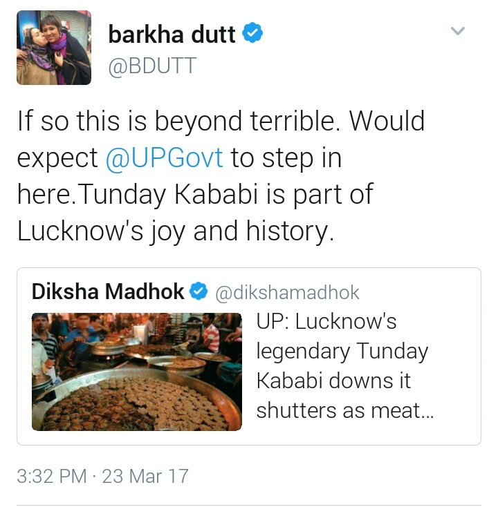 abdeshmukh's tweet photo. @BDUTT
#TundayKabab is Heritage but #jallikattu is cruelty !!
#Liberal logic #Hypocrisy #PseudoIntellect https://t.co/lj8L1A7S8a