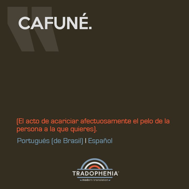 Aquí una palabra muy bonita del portugués de Brasil! #love #translation #traduccion #languages