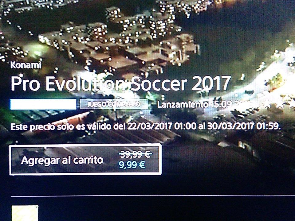 vanpiuroboros's tweet image. #BitABit informa: todo aquel q tenga ps4 y se quiera hacer con el pes 2017, atentos a esto, OFERTAZA