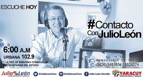 HPNinoJesusYara's tweet photo. #FelizViernes En sintonía de #ContactoCon @JULIOLEONYARA @GobiernoYaracuy @Gregomoron @NicolasMaduro https://t.co/1Y9L6Fl7ge