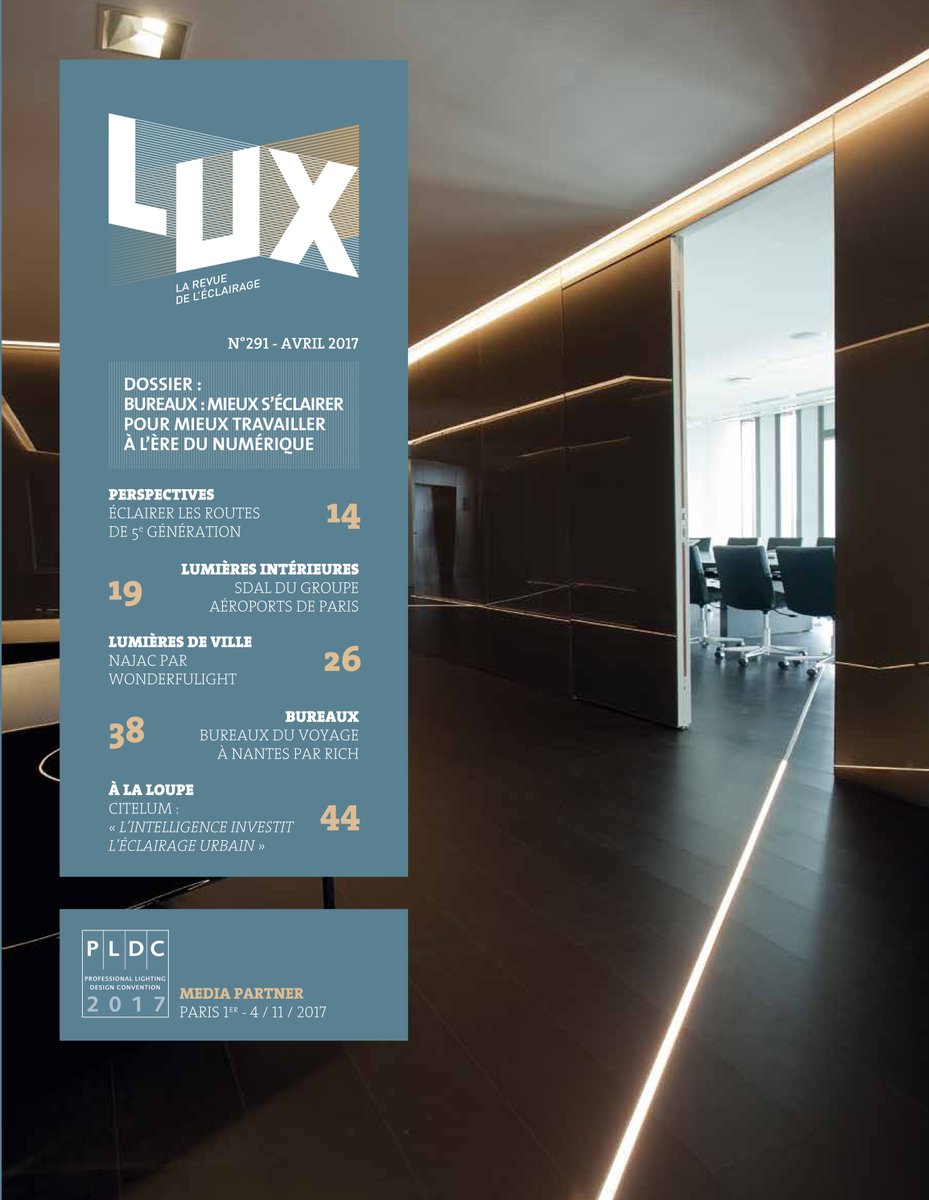 <a href="/archimageagence/">Archimage</a> en couverture du n°291 du magazine LUX @Lux_Editions #AO_Paris #GroupeONEPOINT #DanoneFR