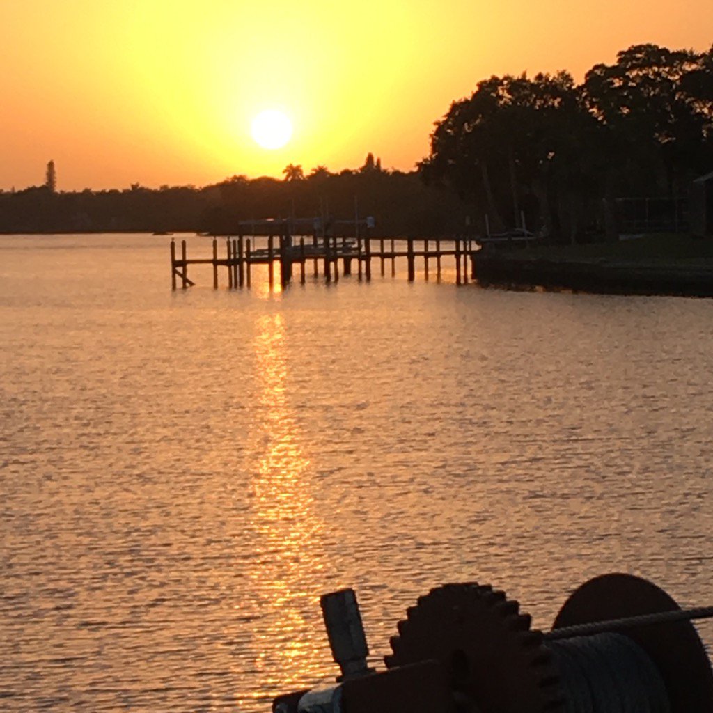 Sunrise on the Caloosahatchee River @CitywideFerry @NYCEDC @NYCMayorsOffice #1stFerryRide