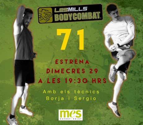 mesmalgrat's tweet photo. Estàs preparat pel dimecres 29 de Març?
T'esperem a les 19:30 h.
#bodycombat #bodycombat71 #mesmalgrat #malgratdemar https://t.co/l0M8N0nXjD